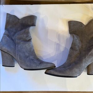 Donald J. Pliner Gray Heeled Boots